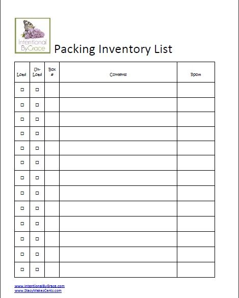 Save Time and Money with These 10 Tips for a Cross Country Move - moving inventory list template Save Time and Money with These 10 Tips for a Cross Country Move - moving inventory list template