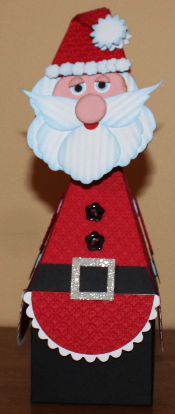 stampin up santa treat holder i used the ornament punch stampin up christmas ornament