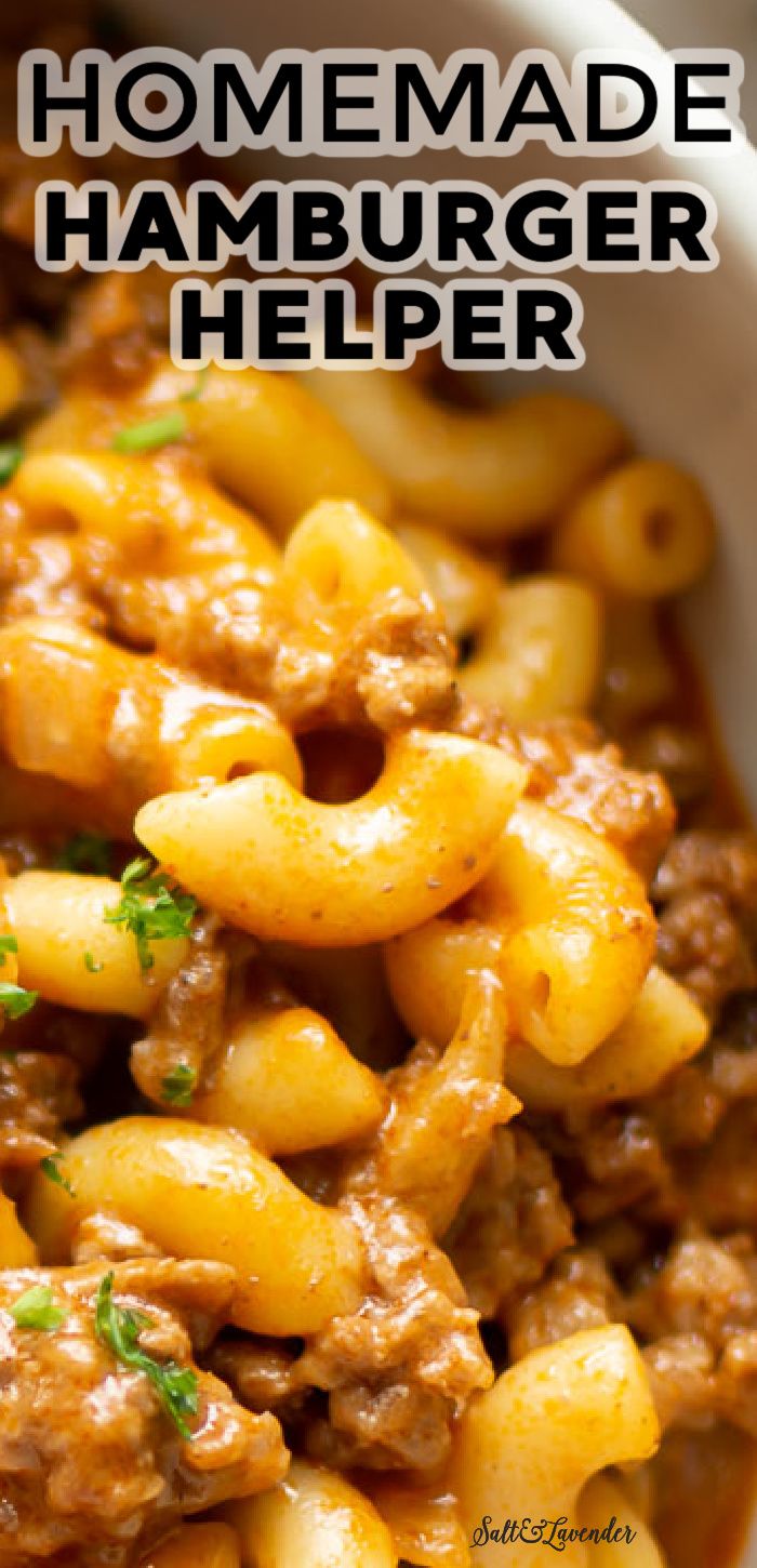 Homemade Hamburger Helper | Ground beef pasta recipes, Beef pasta ...