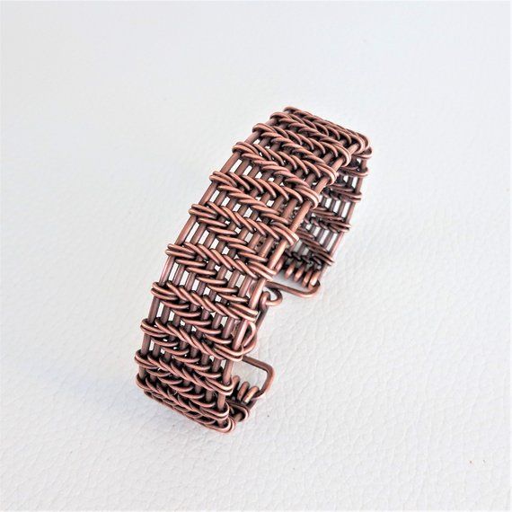Antiqued Copper Wire Wred Bracelet Handmade Braided Copper Wire Wred Bracelet Handmade