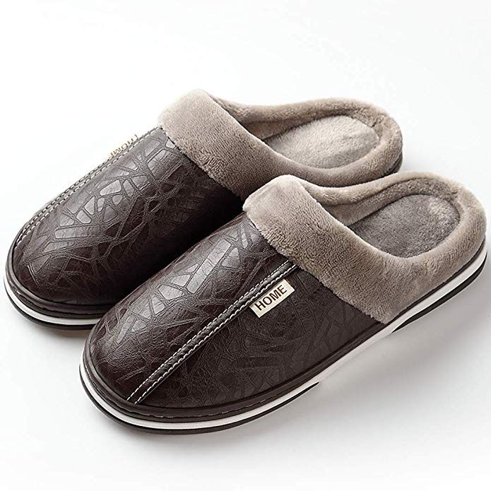 mens slippers with hard soles