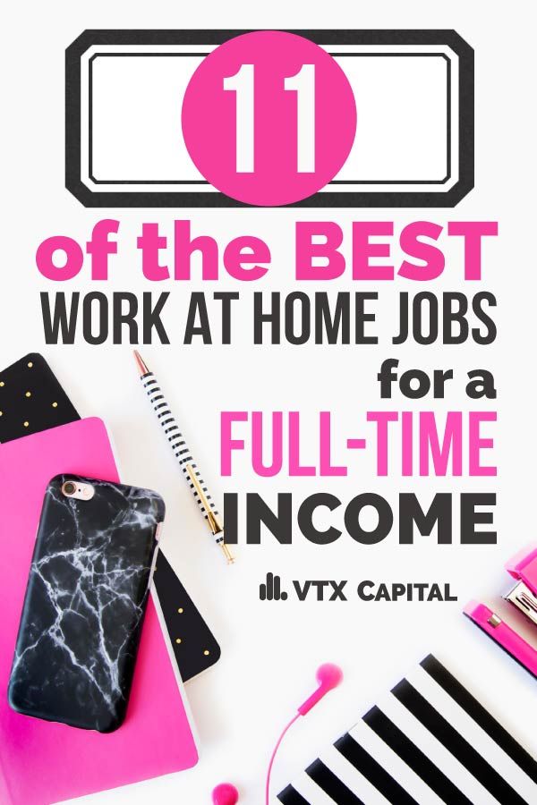 11 Legitimate Work from Home Jobs for Moms That Require No Experience to Start! Most provide for a full time income and some even come with GREAT benefits!