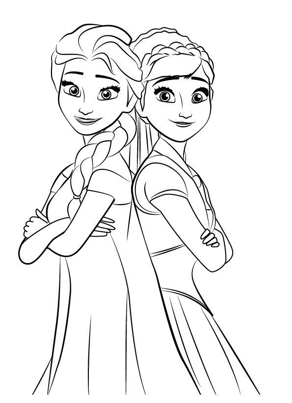 Gambar Mewarnai Frozen Dengan Gambar Gambar Warna Sketsa