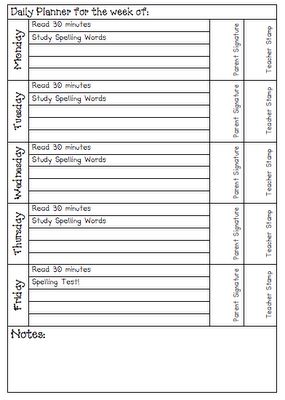 homework sheet template