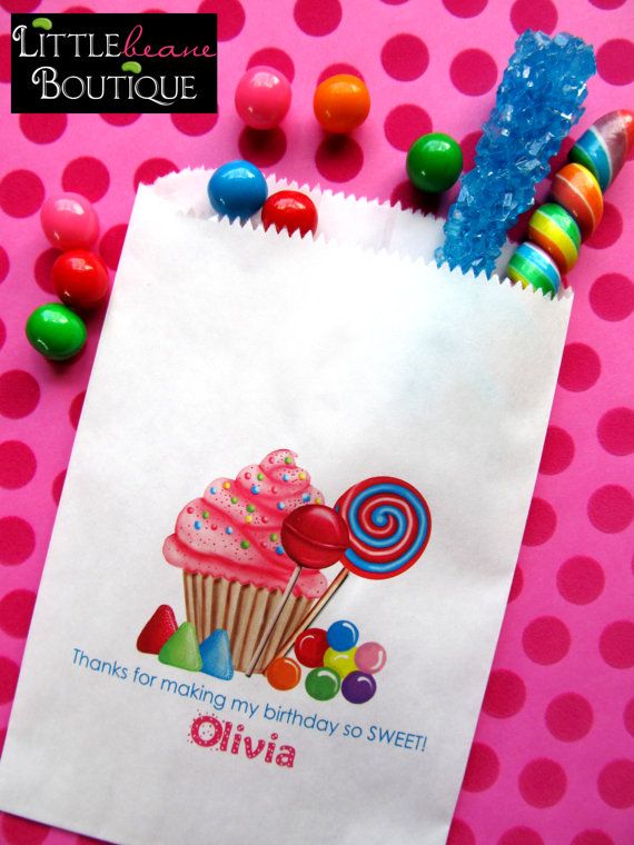 Personalized Candy Bags Oh Sweet Favor Buffet Personalized Candy Bags Oh Sweet Favor Buffet Birthday Party Sweets Treats In 2018 1st Bday Pinterest