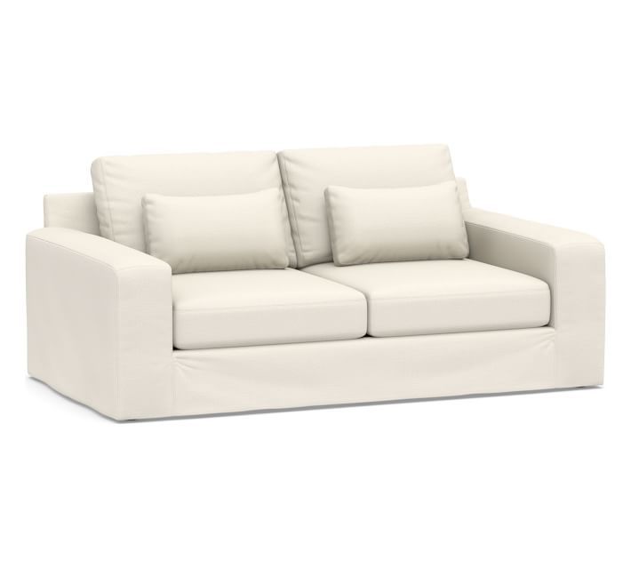 Big Sur Square Arm Deep Seat Sofa Slipcover Sunbrella R Performance Boss Herringbone Ecru In 2021 Seating Furniture Slipcovers Big Sur Square Arm Deep Seat Sofa, Square Arm Sofa Slipcover