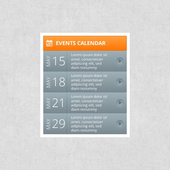 Event Calendar Ui Design : Events calendar free web ui elements pinterest adobe Event Calendar Ui Design : Events calendar free web ui elements pinterest adobe