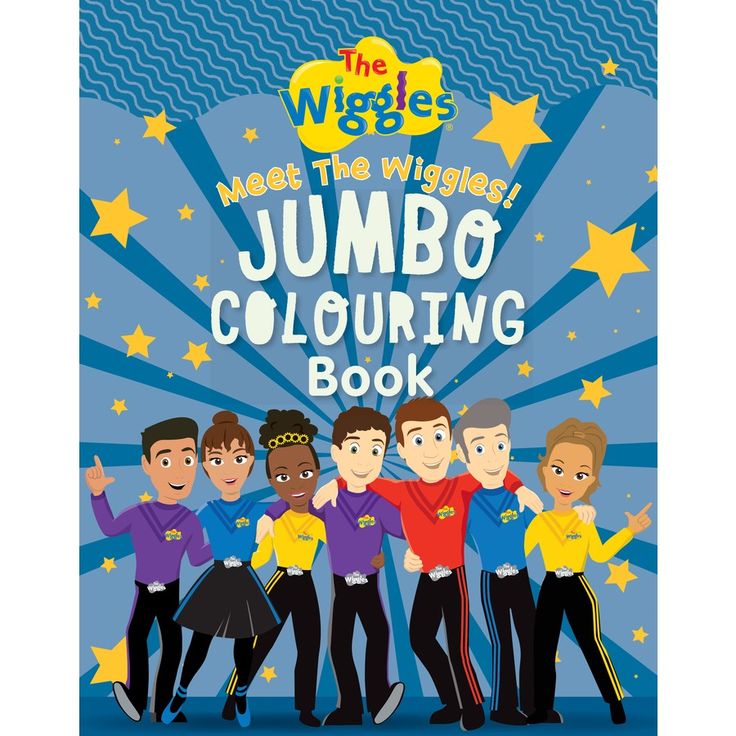 The Wiggles Meet The Wiggles! Jumbo Colouring Book in 2022 Coloring