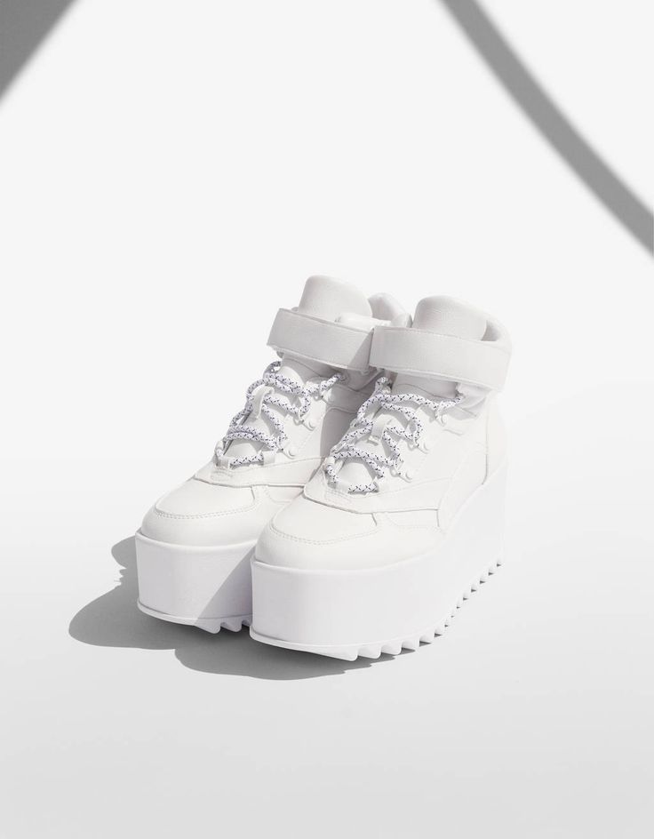 High Ankle Sneakers With Platform Platformlu Yuksek Bilekli Spor Ayakkabi High Top Sneakers With Platform With It You Disco Shoes Ankle Sneakers Shoes World