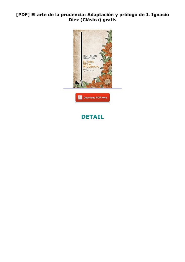 Pdf El Arte De La Prudencia Adaptación Y Prólogo De J Ignacio Díez Clásica Gratis Letters Symbols