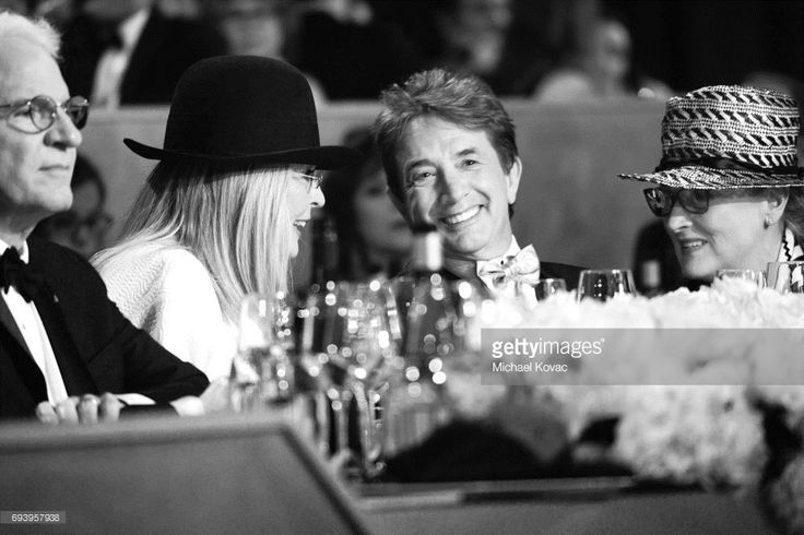 Honoree Diane Keaton, Actor Martin Short, and Actor Meryl Streep attend