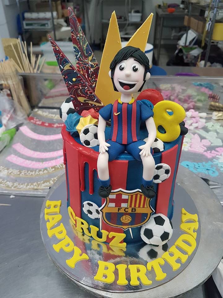 Barcelona Football Cake