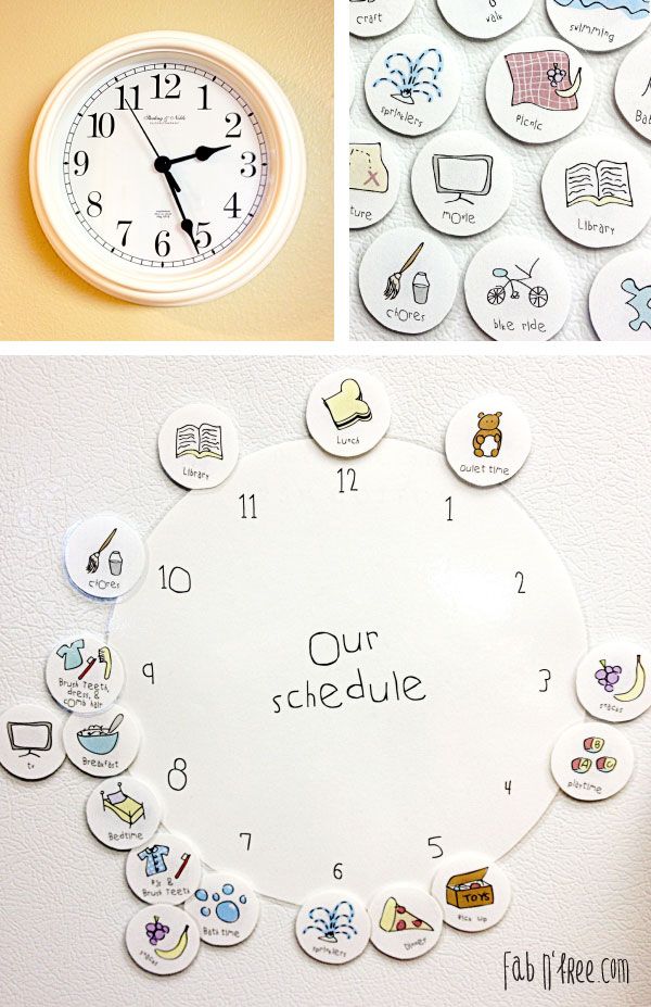 clock schedule template