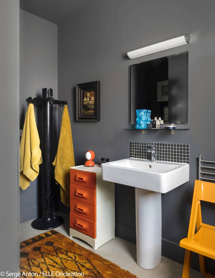778 best SALLE DE BAIN images on Pinterest | Bathroom, Bathrooms and ... Salle de bains grise