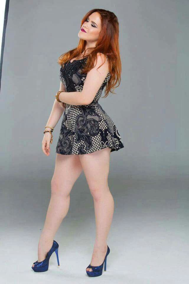 Shorts maid redhead curvy