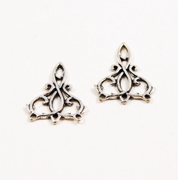 Sterling Silver Filigree Earring Components Vintage Jewelry Sterling Silver Filigree Earring, Chandelier Earring Findings Uk