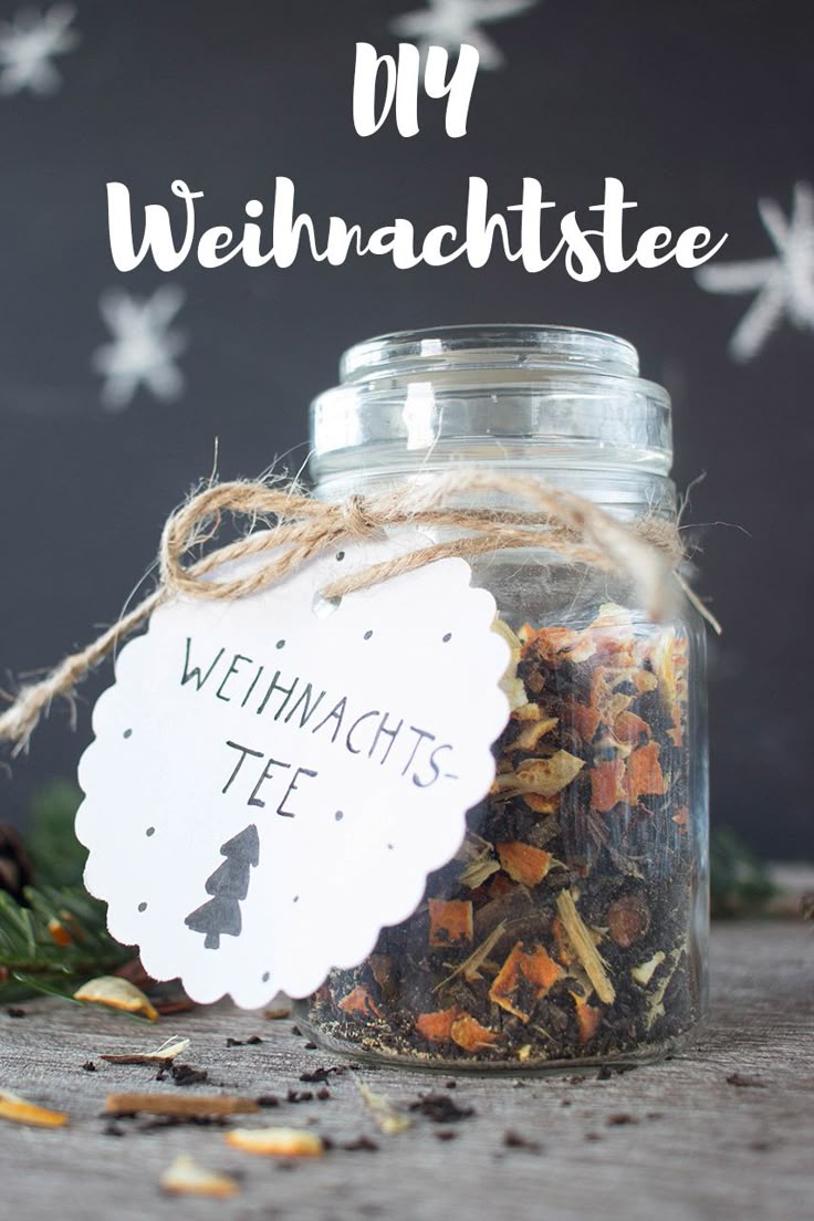 Schöne Idee für Geschenke von Kindern für Eltern: Weihnachtstee selber machen...