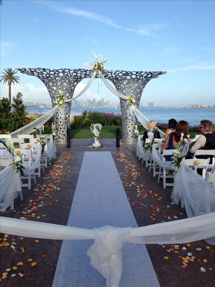 61 Best Tom Ham S Lighthouse Weddings Images On Pinterest Wedding Ceremony At Tom Ham S Lighthouse I Decorated The Arch With Tule And Fl Arrangements