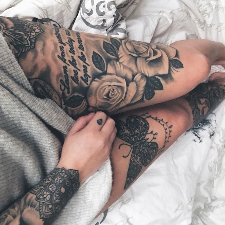 Tattoo arm frau spruch