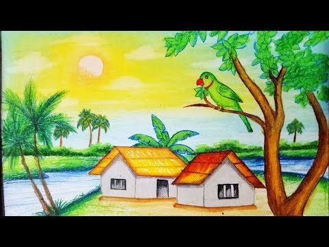 Spring Oil Painting Scenery Spring Oil Painting Scenery
