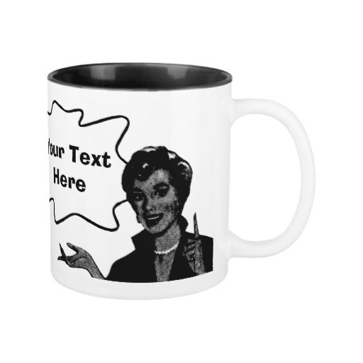 Customizable Retro Pop Art Quote Mug Zazzle Com Retro Pop Art