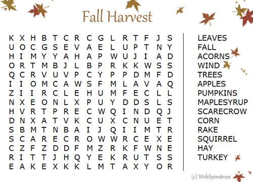 Best 25+ Fall Word Search Ideas On Pinterest Best 25+ Fall Word Search Ideas On Pinterest