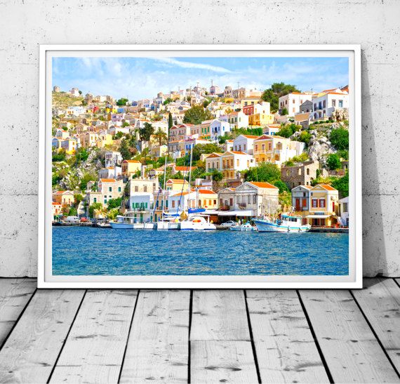 Greece Photo Print Beach Greece wall art, digital wall art, digital fine art, art photography, greece lover gift, doorway