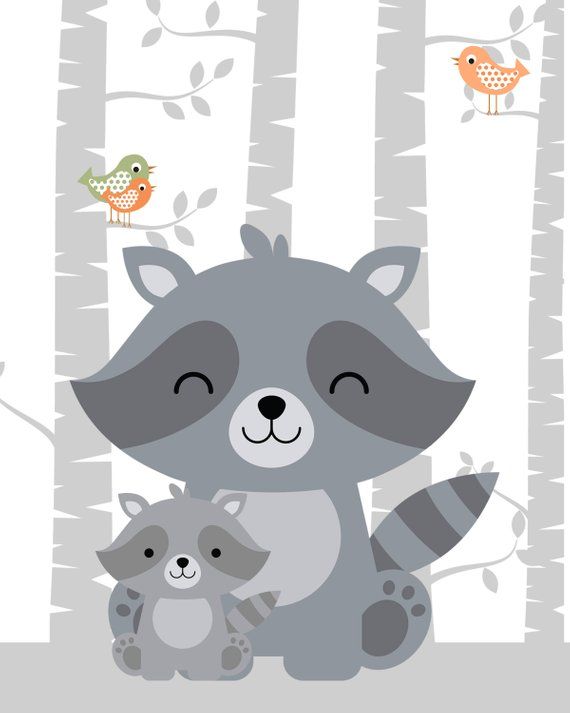 8 x 10 Inches Bear Nursery Art Nursery Woodland Bear Print Unframed