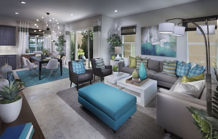 Do you like the pops of BLUE in this home called Residence ...