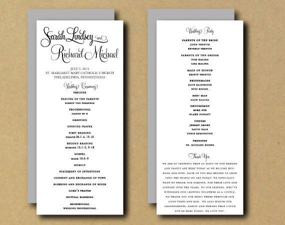 19 best wedding images on Pinterest Wedding program templates - printable program templates 19 best wedding images on Pinterest Wedding program templates - printable program templates