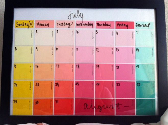 how to make a weekly calendar