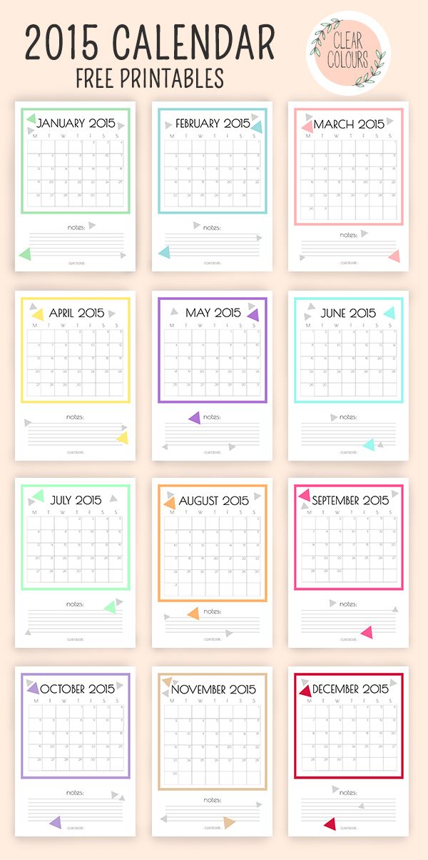 august through december 2015 calendar