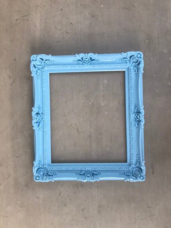 20x24 Baby Blue Frame Baroque Frame For Art Paint Canvas Etsy Baroque Frames Large Picture Frames Ornate Picture Frames