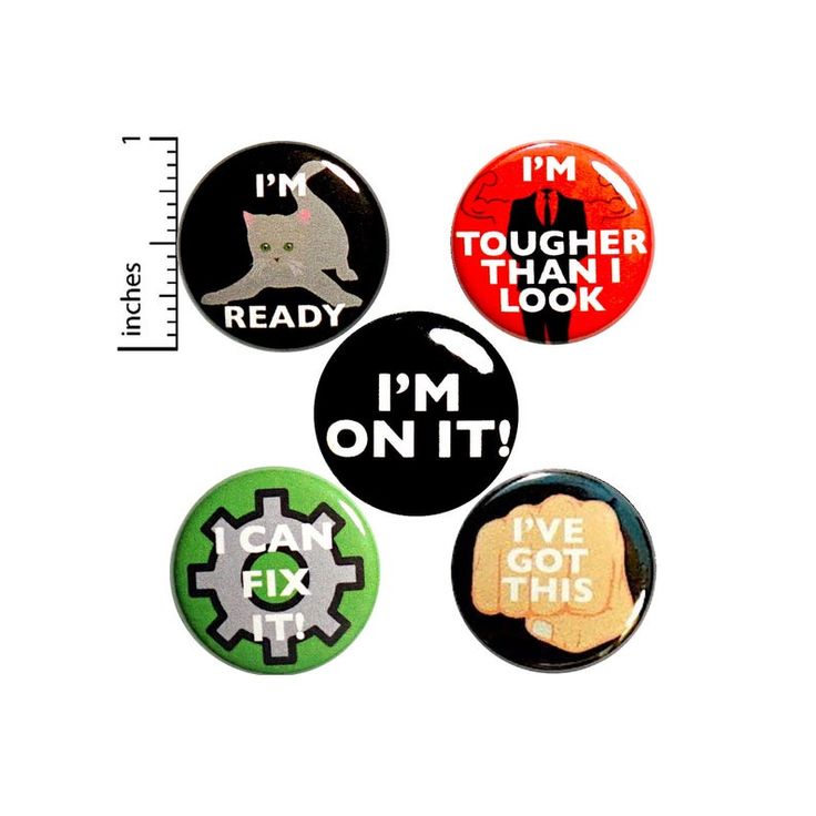 Handyman 5 Pack Buttons Backpack Pins Funny I Fix It Stuff Gift Set 1 #P13-1 Handyman 5 Pack Buttons Backpack Pins Funny I Fix It Stuff Gift Set 1 #P13-1