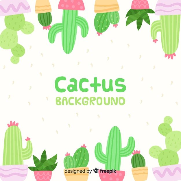 Cactus Phone Wallpaper Cactus Drawing Hand Drawn Instant Download