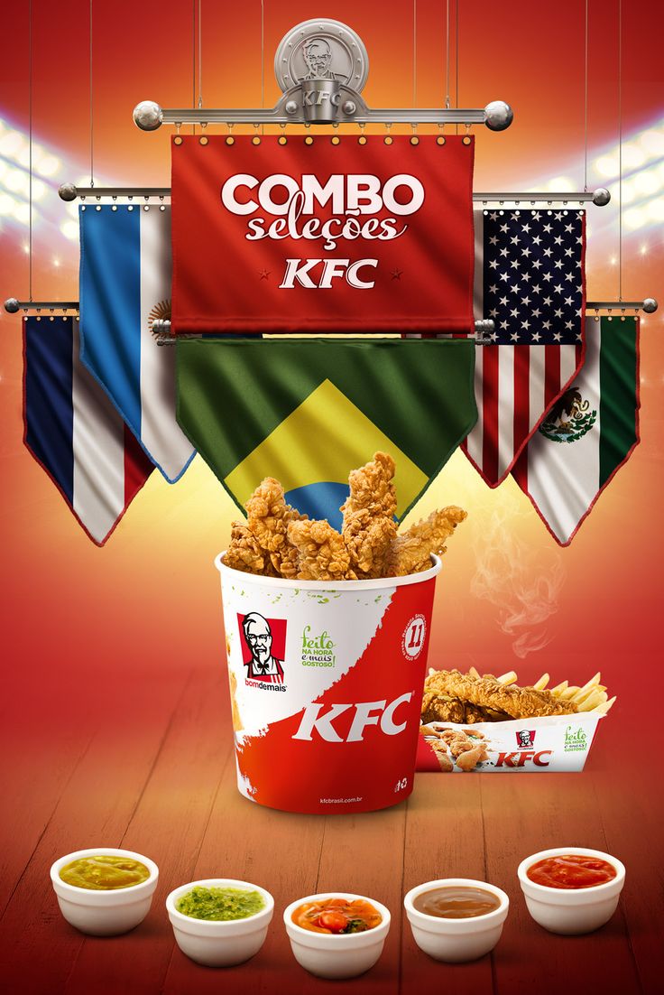 Combo Seleções KFC on Behance | Kfc, Food advertising, Food poster