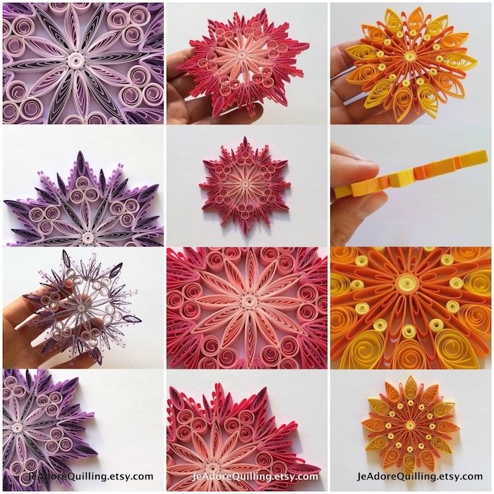 Quilling Template Flowermiddle /& Petals