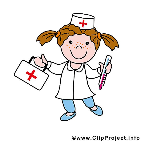 Krankenschwester Riesenschwanz Cartoon Doppelter