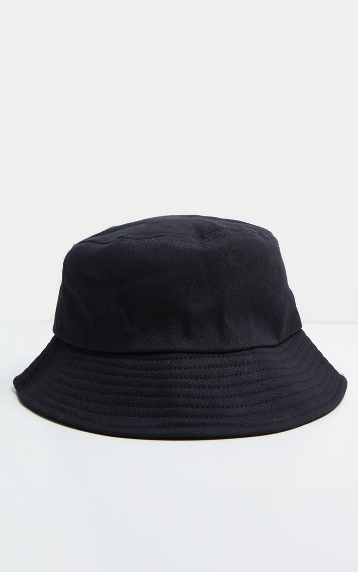 Plain Black Bucket Hat Accessories Prettylittlething Usa Accessories Chapeus Femininos Bone Feminino Tumblr Chapeus Elegantes