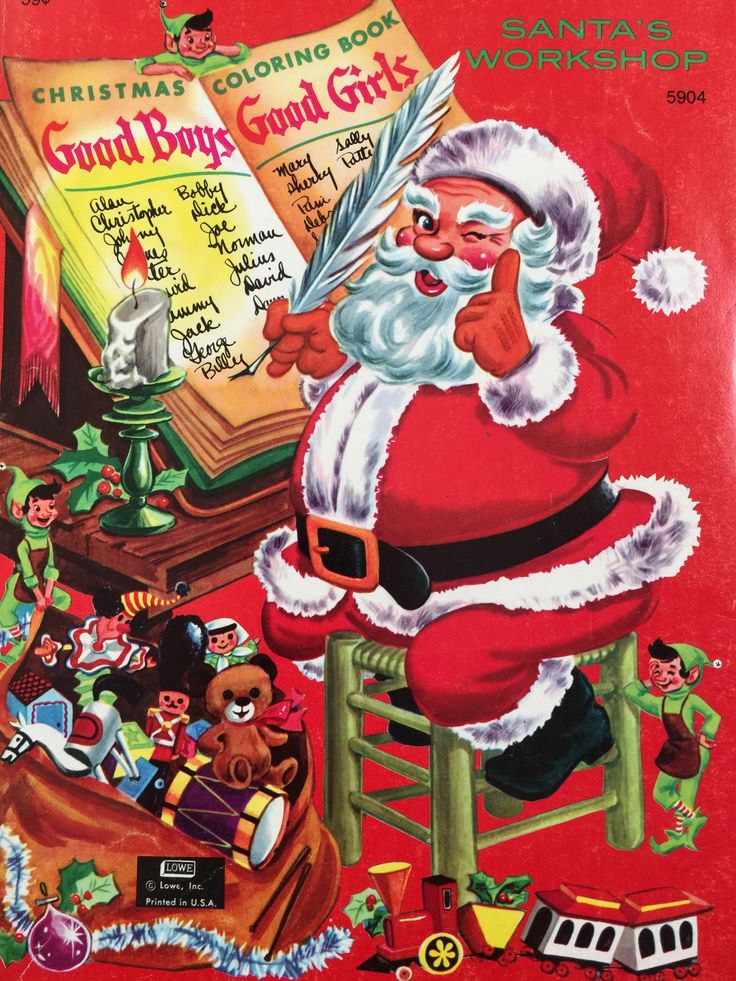 Download Pin by Atty's Vintage on vintage coloring books + crayons | Vintage coloring books, Christmas ...