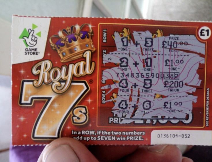 £200 scratchcard winner on the Royal 7’s Scratchcard Winner, How to