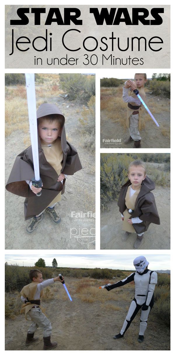 easy jedi costume using olyfun just a little sewing and it can be jedi costumehalloween decorationshalloween