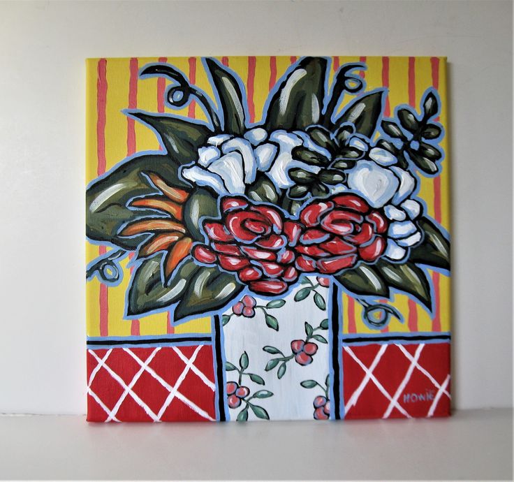 5 X 7 Original Acrylic Art Canvas Flowers In Vase Painting Small Wall Hanging Impressionist Decor Brooke Howie Blue And Yellow Einfachherzhaft De - Original Wall Art Canvas 5 X 7 Original Acrylic Art Canvas Flowers In Vase Painting Small Wall Hanging Impressionist Decor Brooke Howie Blue And Yellow Einfachherzhaft De - Original Wall Art Canvas
