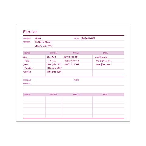 11 best The FAMILY Address Book images on Pinterest The family