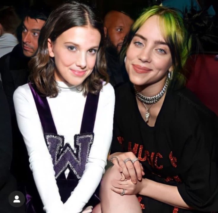 Billie Eilish and Millie Bobby Brown 💚 | Millie bobby brown, Bobby