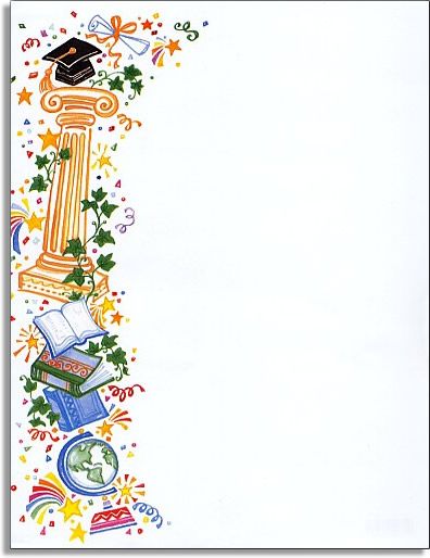 moldura para convite de formatura infantil