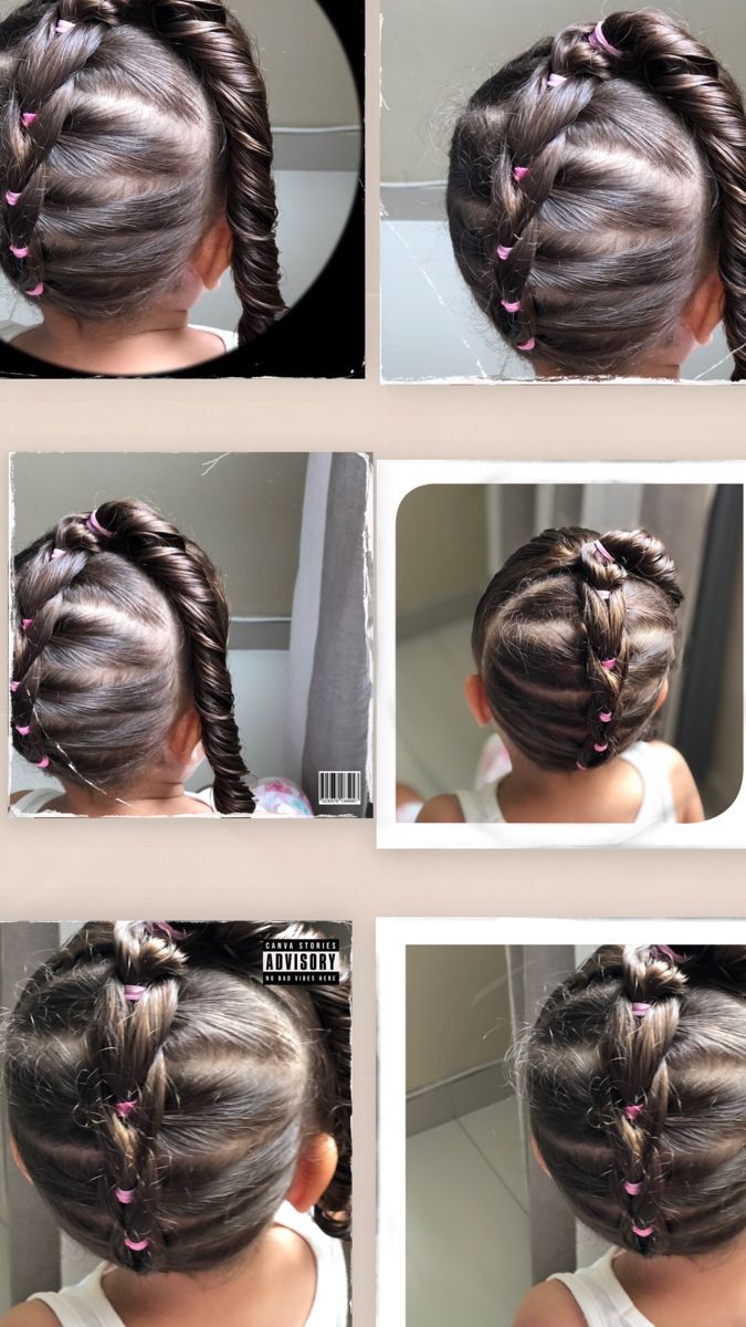 Penteado Infantil Fácil com Trança Falsa e Ligas