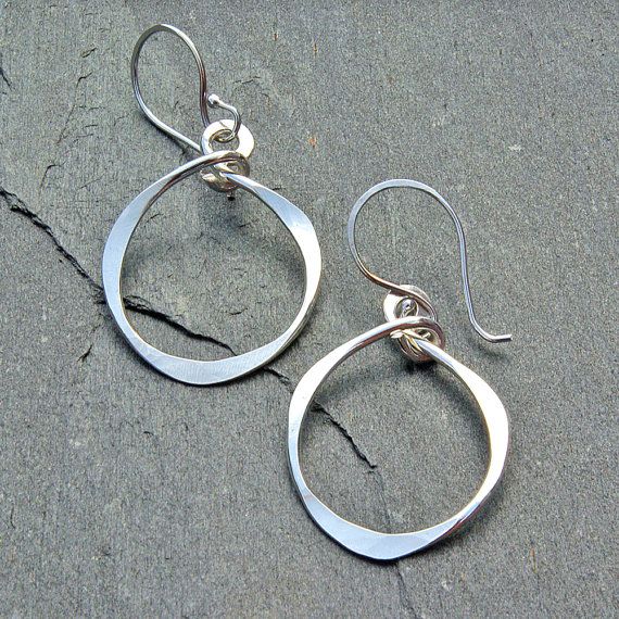 Hoop Earrings Hammered Silver Hoops Argentium Hoop Earrings Hammered Silver Hoops Argentium Clic Jewelry