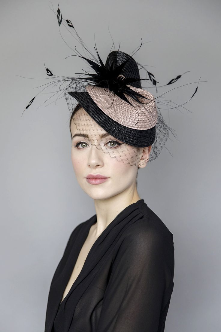 Elegant Fascinator Hair Clip Veil Hat Feather Mesh Wedding Races Garden Parties Elegant Fascinator Hair Clip Veil Hat Feather Mesh Wedding Races Garden Parties