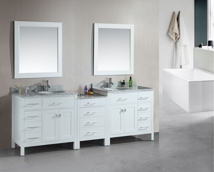 28 Best Bathroom Vanities Images On Pinterest Design Element Dec076d W 92 London Double Sink Bathroom Vanity White Finish